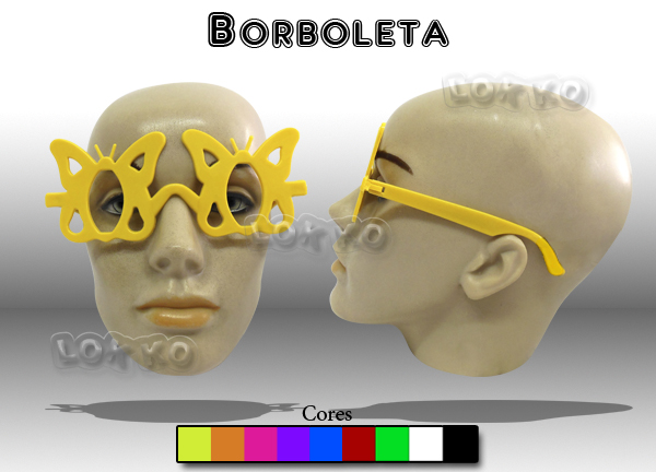 Óculos de festa borboleta